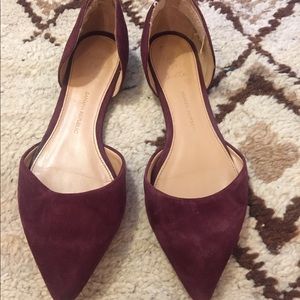 Banana Republic Maroon Suede Flats
